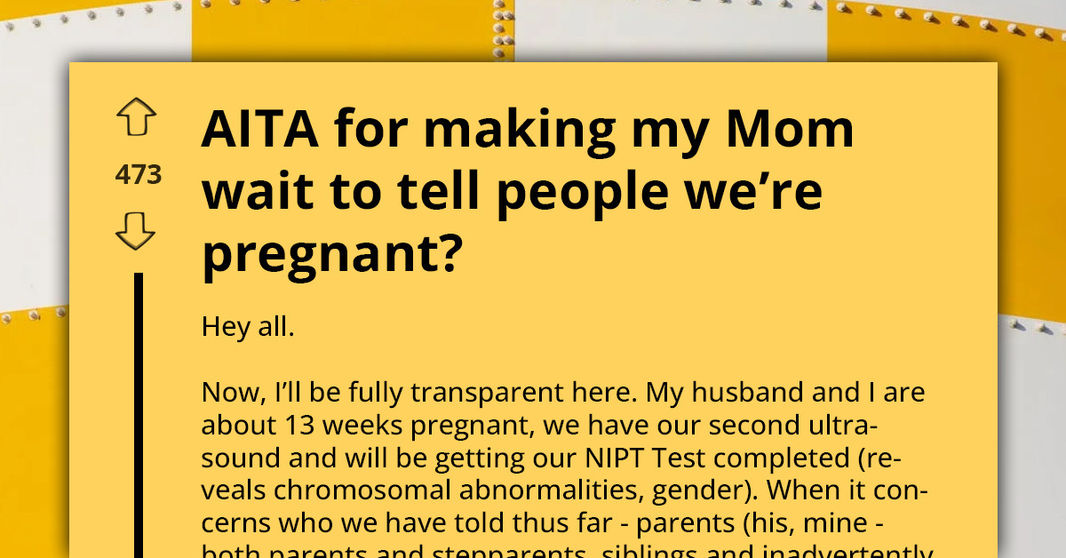 Baby Announcement Turns Into A Family Tug-Of-War Over Who Should Hear The Big News