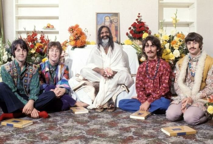18. Here Are the Beatles meeting Maharishi