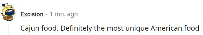 1. Cajun food
