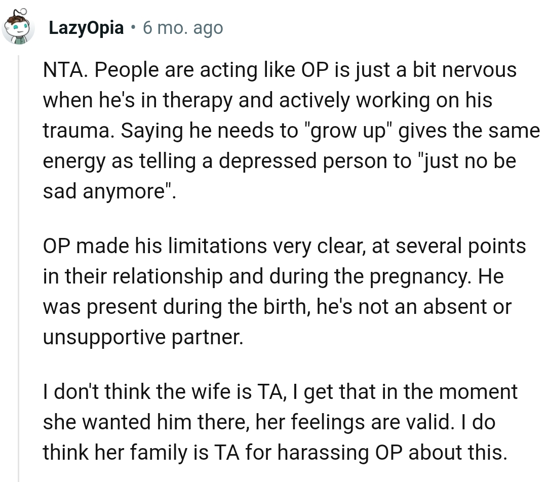 She wanted him there