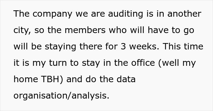 Staying in the office