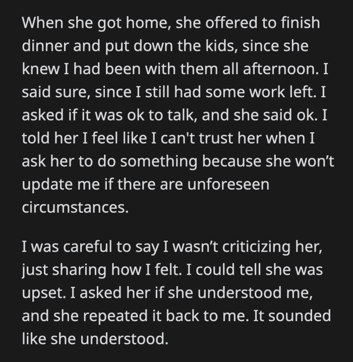 So, on that day of the forgotten towels, things were tense at home