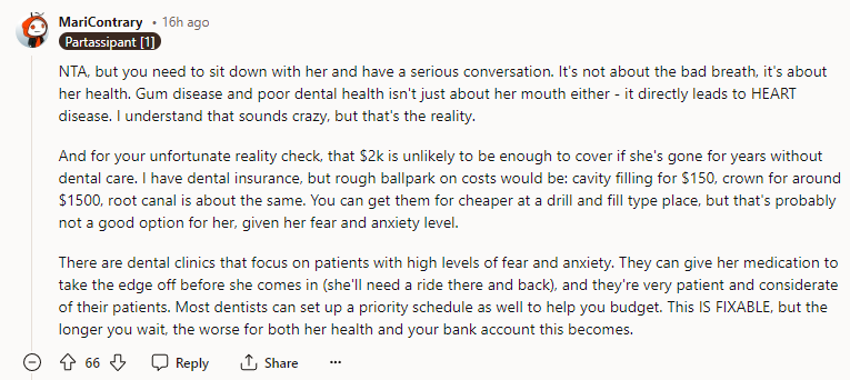 NTA, but you need to sit down with her and have a serious conversation.