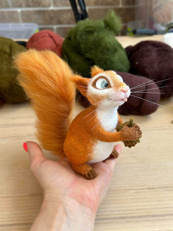 "I Have Made A Funny Squirrel Of Wool And Selfmade Eyes"