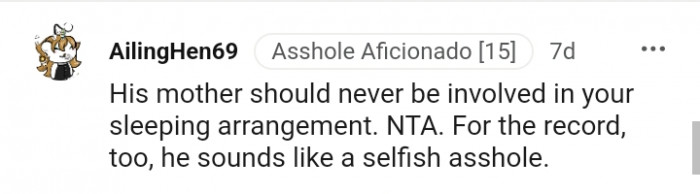 He sounds like a selfish AH