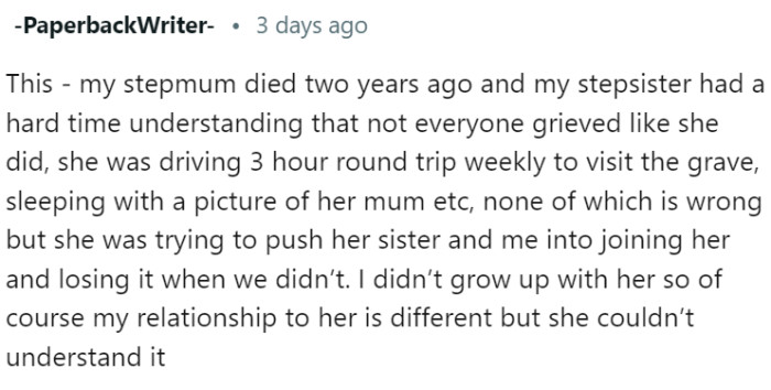 Not Everyone Grieves the Same