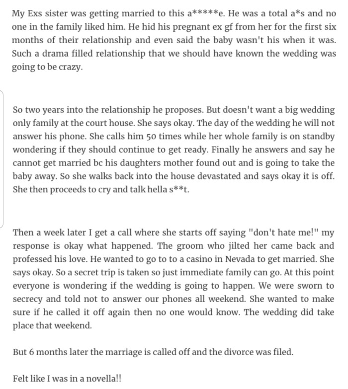 9. It ended in a divorce. How shocking.