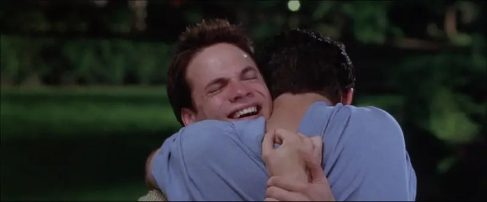 18. Landon breaking down to his dad in A Walk to Remember