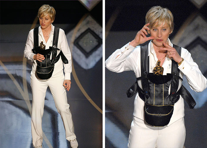 Ellen Degeneres Vacuumed The Aisles And Debuted An “Oscar Carrier” (2007)