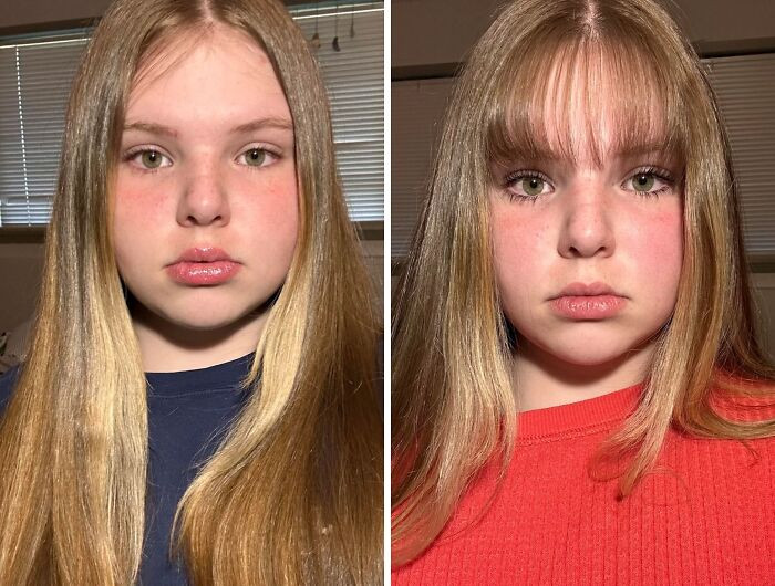 "I Impulse Cut Myself Bangs…"