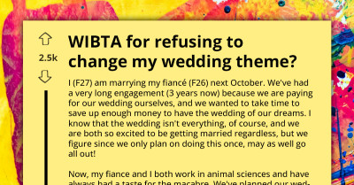 Bride-To-Be Faces Backlash For Sticking To Dark Wedding Theme, Clashing With Mothers' Traditional Expectations