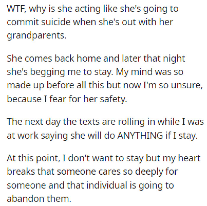 She Begged OP to Take Her Back, and Now He's Afraid of Getting a Divorce