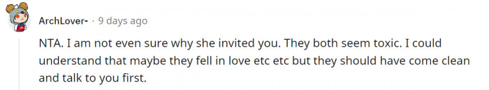 Things happen, but they could have at least been honest with her from the start.