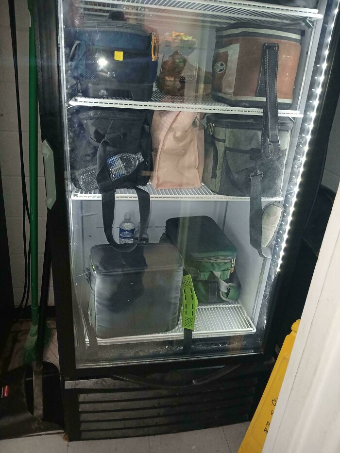 "This Is The Only Fridge At Work"