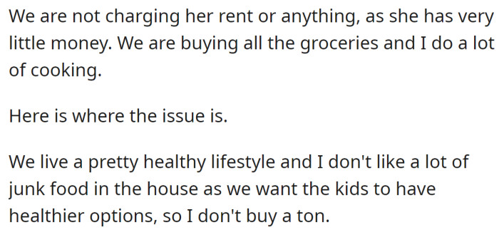 The OP said they don't like junk food and prefer healthier meal option: