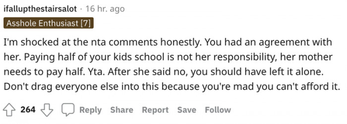 The argument for the agreement