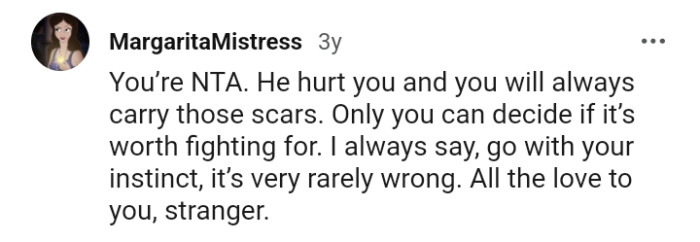 Only the OP can decide if it's worth fighting for