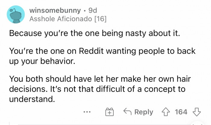 #5 Let her make her own decisions. That's simple.
