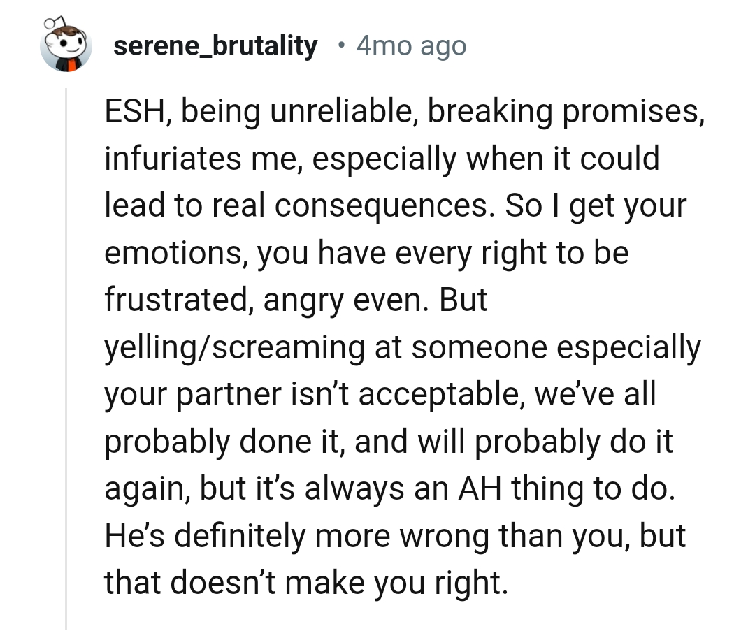 The OP has the right to be frustrated and even angry.