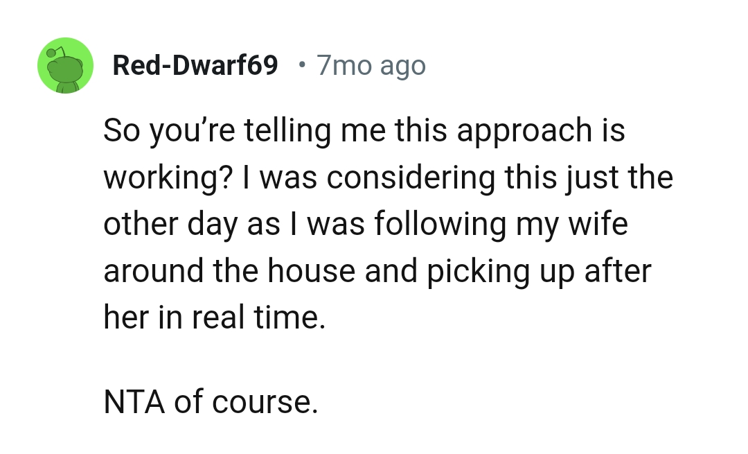 This Redditor was considering this as well