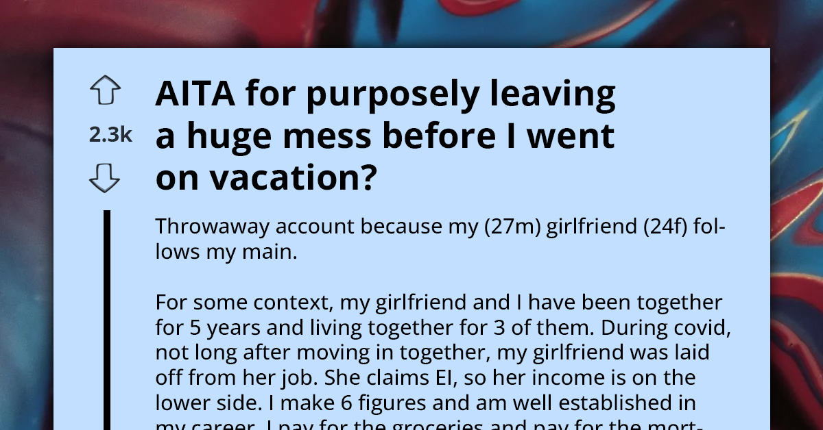 Man Trashes Apartment and Storms Off Because Stay-at-Home GF Neglects Chores for Weeks