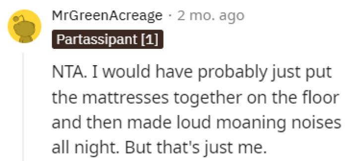 That's one way to handle it