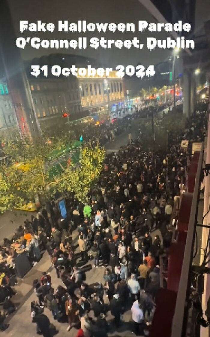 Buses, trams, and cars were stranded in bumper-to-bumper congestion, and honking filled the air as drivers struggled to navigate through the mass of people.