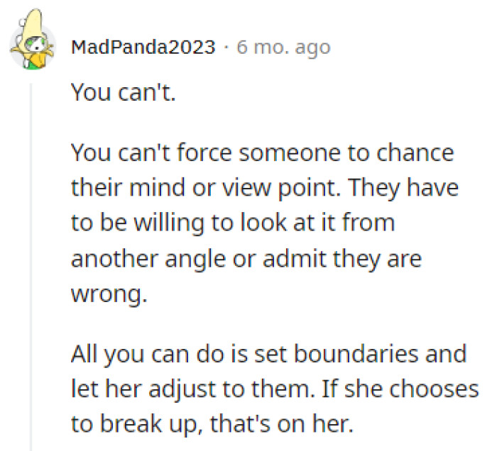 You can't change someone's mind