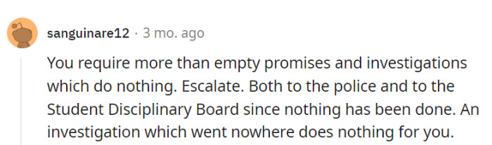 Empty promises and stagnant investigations won't cut it.