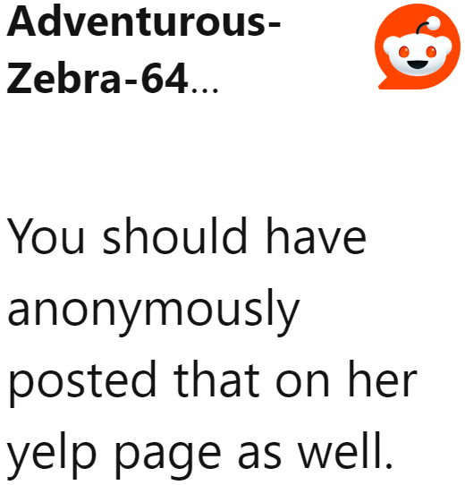 Redditors believe it would've been better to post about the therapist's attitude on her business page.