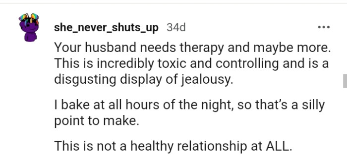 This Redditor believes OP's husband needs therapy