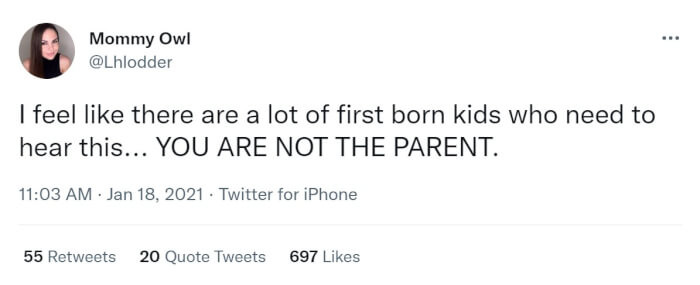 17. Sometimes, they are put in situations where they have to act like one, though.