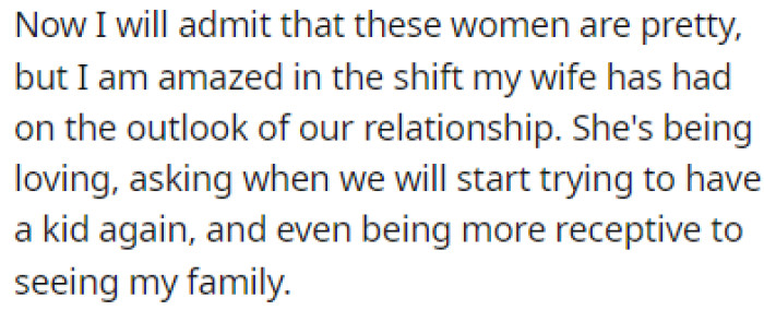 The Wife Did a 180-Degree Turn with Her Behavior