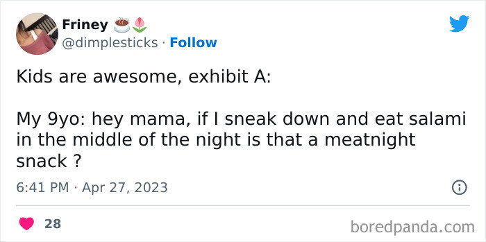 3. Is that a midnight snack?