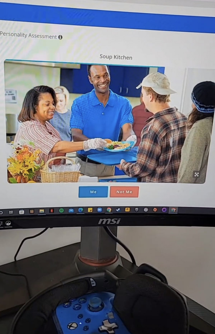 She goes on to talk about how she feels weird about some of the questions and what they are implying.