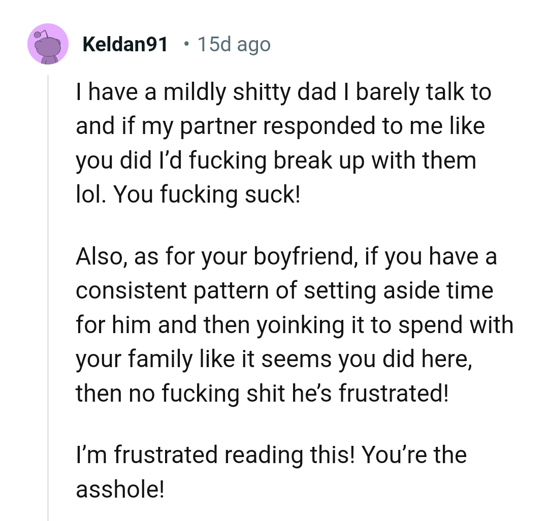 This Redditor is already frustrated with this story and regarded the OP as the AH