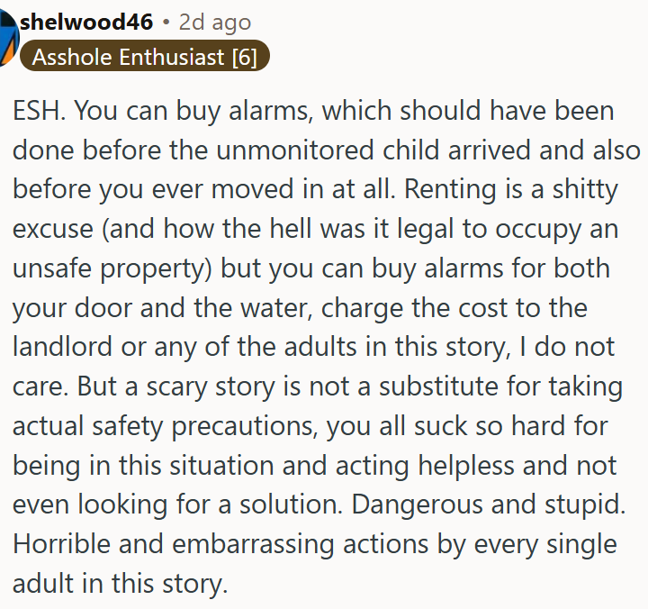 A scary story is not a substitute for taking actual safety precautions