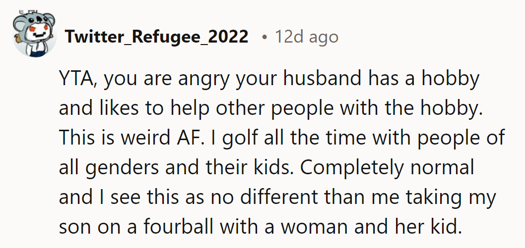 Golfing for equality, one fairway at a time! Looks like someone's teeing off over nothing.