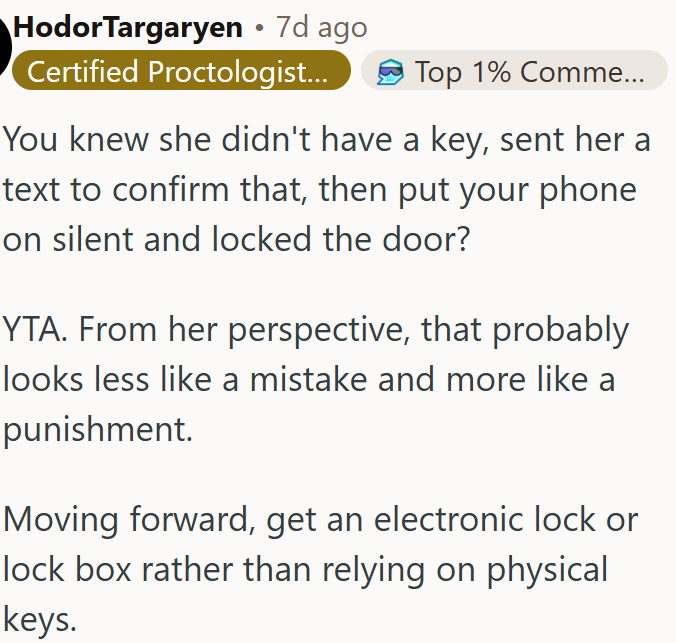 He Locked His Wife Out Even After Knowing She Didn’t Have a Key.