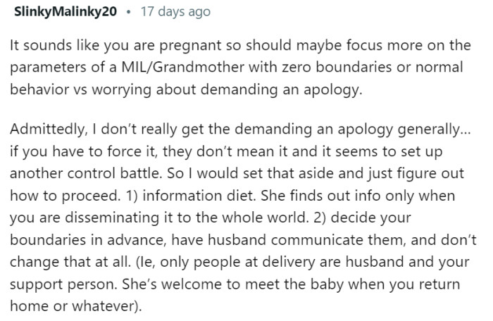 A forced apology is not really an apology.