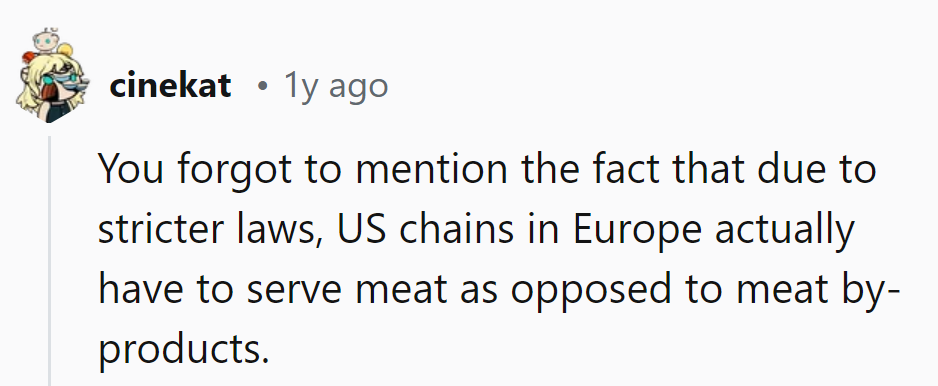 Ah, the land of the free... meat regulations.