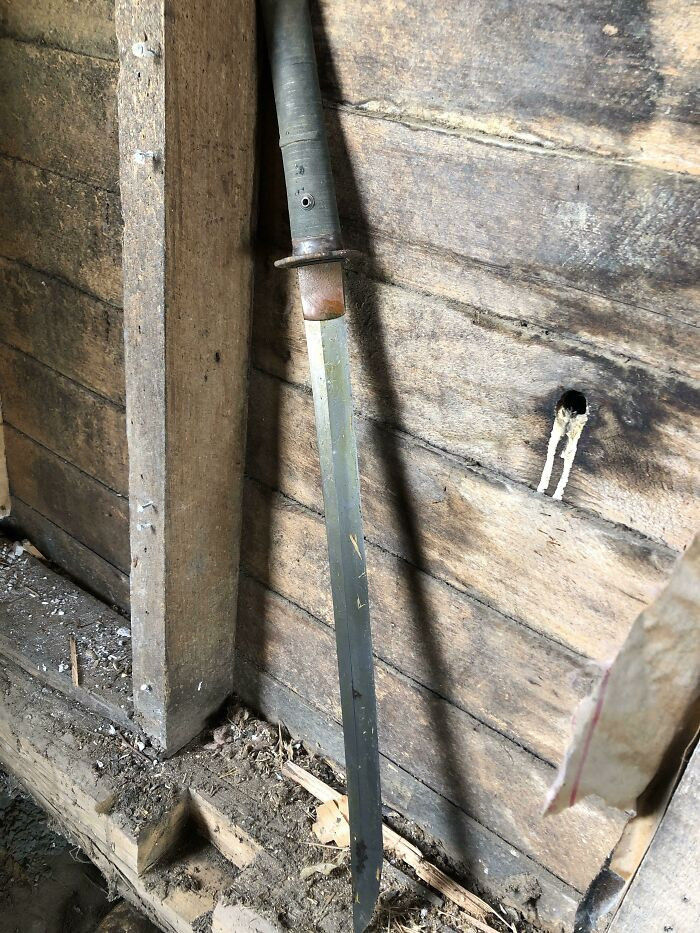 41. Homeowners find a samurai sword under a section of their 100-year-old home