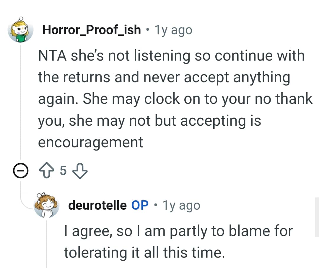 She May Not Take It, but Accepting Is Only Encouraging Her