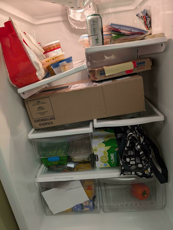 "Office Fridge Jenga"