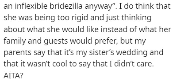 OP decided to ask Reddit to see if he did anything wrong