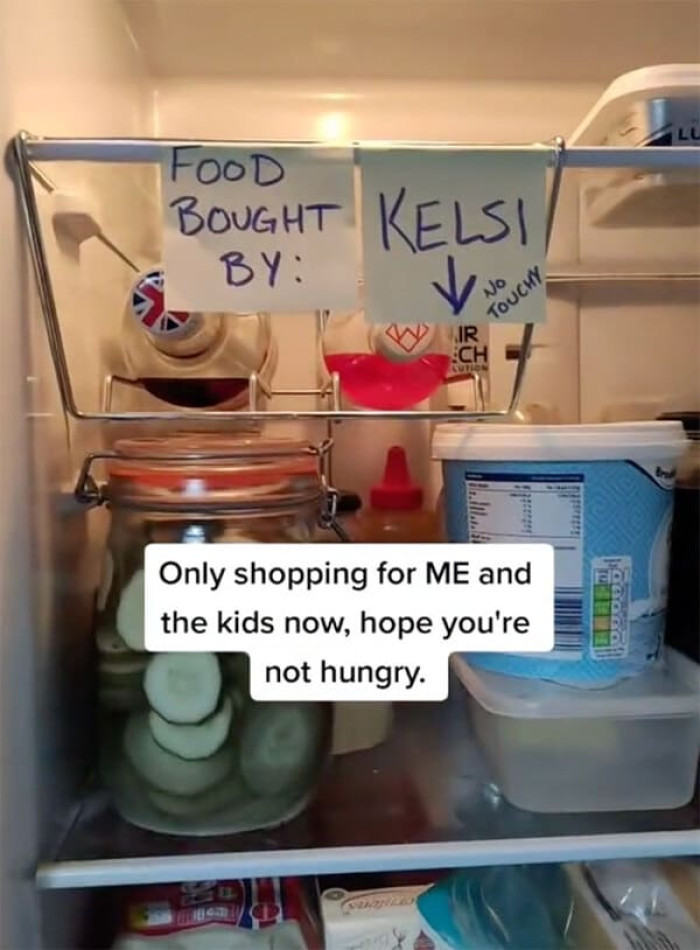 “Only shopping for me and my kids.”