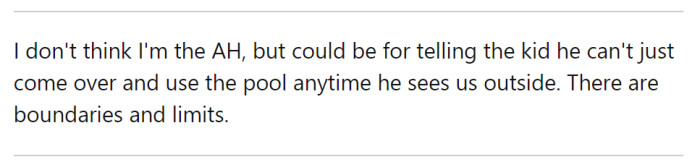 OP has offered the following explanation for why they think they might be the a-hole: