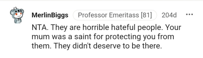 And the comments roll in...