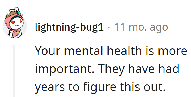 His mental health is the main event. They've had more years than a cat's got lives to solve this puzzle.