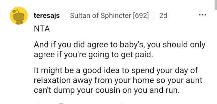 You should only agree of you're going to get paid